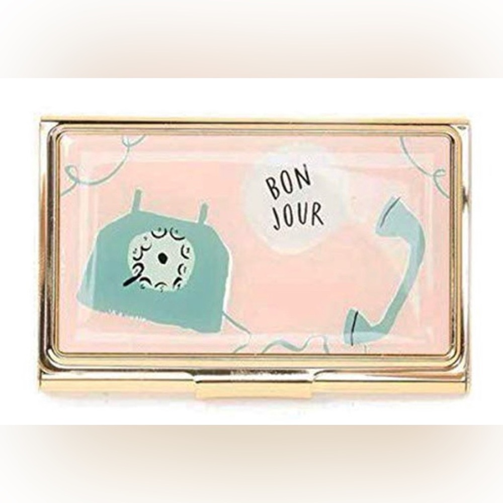 New kate spade ♠️ New York Bon Jour Business Card Case